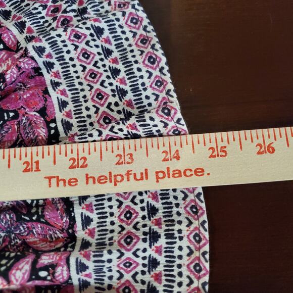 Vtg Angie Smocked Floral Crochet Balloon Sleeve Peplum Top Size XL Whimsygoth - Picture 11 of 11